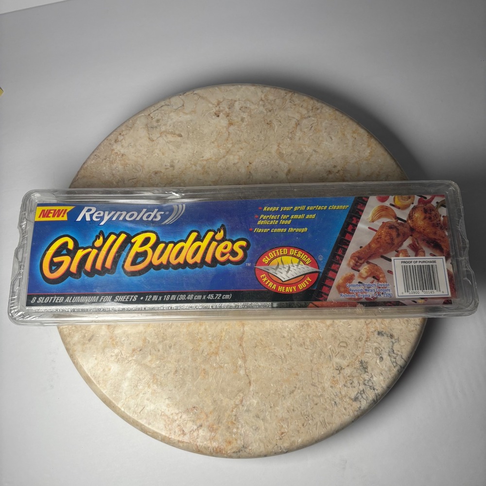 Reynolds Grill Buddies 12x18 Silver 8 Slotted Aluminum Foil Sheets Heavy Duty